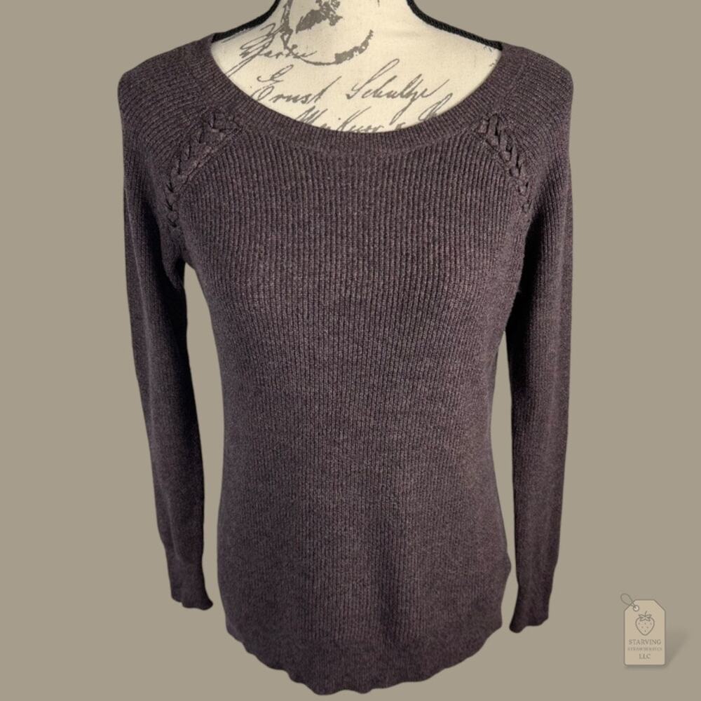 American Eagle Outfitters Brown Knit Sweater | Size S Petite